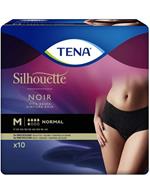 Tena Silhouette Noir Mutandine Vita Alta Nero Taglia M Plus Confezione 8 Pz