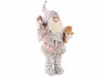 Babbo Natale decorativo per vetrine e negozi realistico altezza 84 centimetri