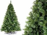 Pino Natalizio Artificiale Verde con 3 Tipologie di Rami Albero di Natale Artificiale con 1180 Rami Altezza 2,10 Metri Diametro 1,30 Metri