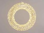 Ghirlanda Natalizia Luminosa per Interni ed Esterni Corona Natalizia con 1800 Luci Led Decorazione Luminosa per Casa Vetrine e Negozi