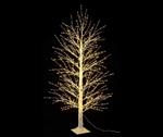 Albero Natalizio Luminoso con 900 Luci Led Bianco Caldo Albero di Natale Artificiale per Interni ed Esterni Altezza 1,5 Metri 144 Rami Luminosi