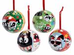 Set 12 Palline per Albero di Natale con Cagnolini Palline Natalizie Apribili Decorazione da Appendere per Albero di Natale