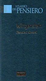 Wittgenstein pensieri diversi. georg henrik von wright