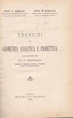 Esercizi di geometria analitica e proiettiva