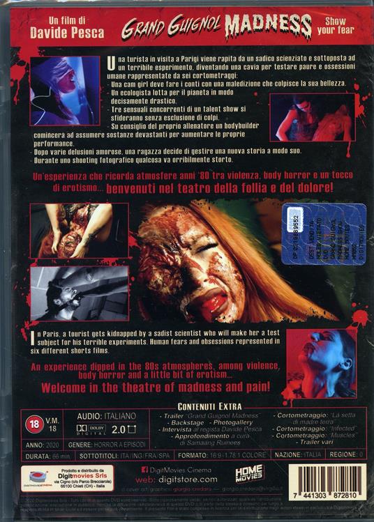 Grand Guignol Madness. Show Your Fear (DVD) di Davide Pesca - DVD - 2