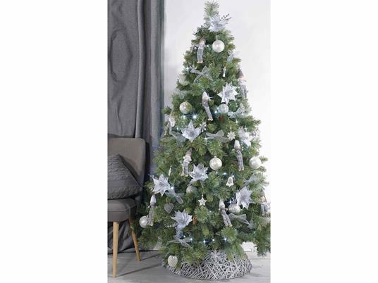 Copri base per albero di Natale in legno intrecciato color grigio base per  albero di Natale - Gruppo Maruccia - Idee regalo