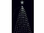 Puntale per albero di Natale con cascata di luci Led color bianco freddo