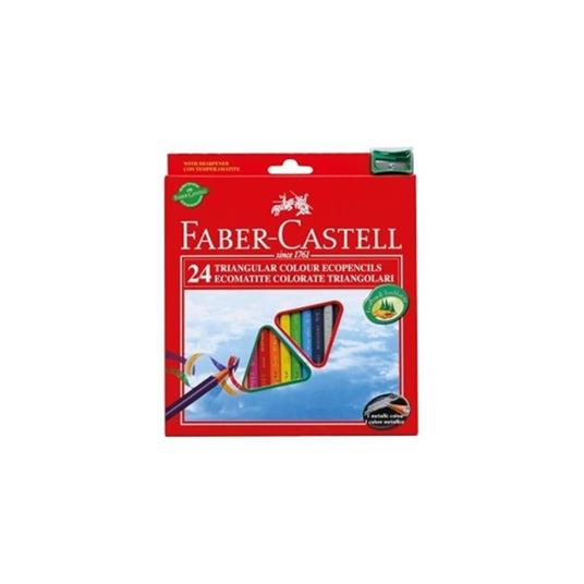 Astuccio cartone da 24 matite colorate triangolari Eco