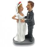 Statuina Caricatura Sposa Incinta