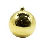 Palle di Natale in Plastica Lucide D.10 cm Confezione da 6 Pz Oro