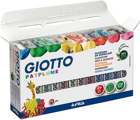 Pasta da modellare Giotto Patplume. Scatola 10 panetti da 20 g. Colori classici - 4