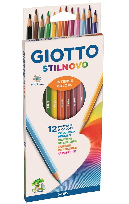 Pastelli Giotto Stilnovo. Scatola 12 matite colorate - 5