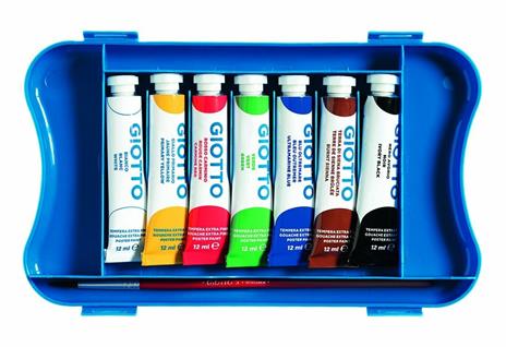 Tempera Giotto Extra in tubetto 12 ml. Scatola 7 colori assortiti - 7