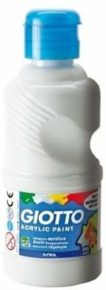 Tempera acrilica Giotto. Flacone 250 ml. Bianco