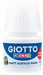 Tempera Giotto Decor Acrilica Ml.25 Bianco