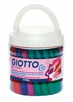 Giotto colla Glitter barattolo 50 pezzi colori assortiti 10,5ml