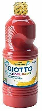 Tempera pronta Giotto School Paint. Flacone 1000 ml. Rosso scarlatto