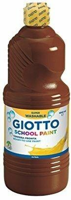Tempera pronta Giotto School Paint. Flacone 1000 ml. Marrone