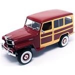 Lucky Die Cast 1955 Willys Jeep Station Wagon Bordeaux