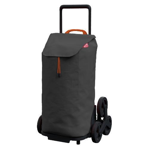 Gimi (GIMIV) Trolley per la Spesa con 6 Ruote, Impermeabile, 100% Poliestere, capacità 52 l, 44,1 x 50,7 x 95,6 cm, Poliuretano, Grigio, Grande