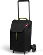 Gimi Easy Carrello Portaspesa Compatto con Capienza da 40 l, Carrello Portaspesa Pieghevole con Portata fino a 30 kg, Leggero e Maneggevole, Nero