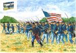 Union Infantry American Civil War Figure Plastic Kit 1:35 Model IT6177