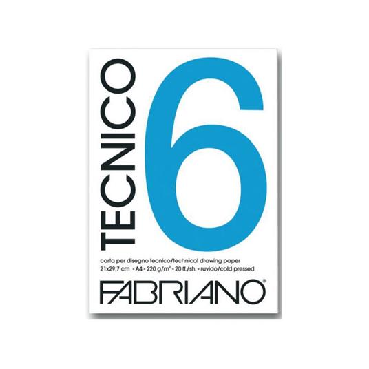 Album Disegno Fabriano Tecnico 6 Ff.20 Ruvido 25X35