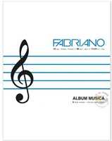 Cartoleria Album Musica 6 Pentagrammi - 17 X 24 Cm Fabriano