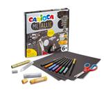 Metallic Pop Up Creator Scatola Gioco (4 Fogli Cartoncino Nero Gr.400+8 Pennarelli Metallici Punta Fine+2tempe