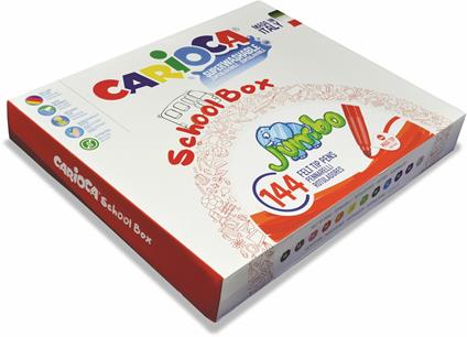 Carioca School Box Jumbo. Con 144 pennarelli