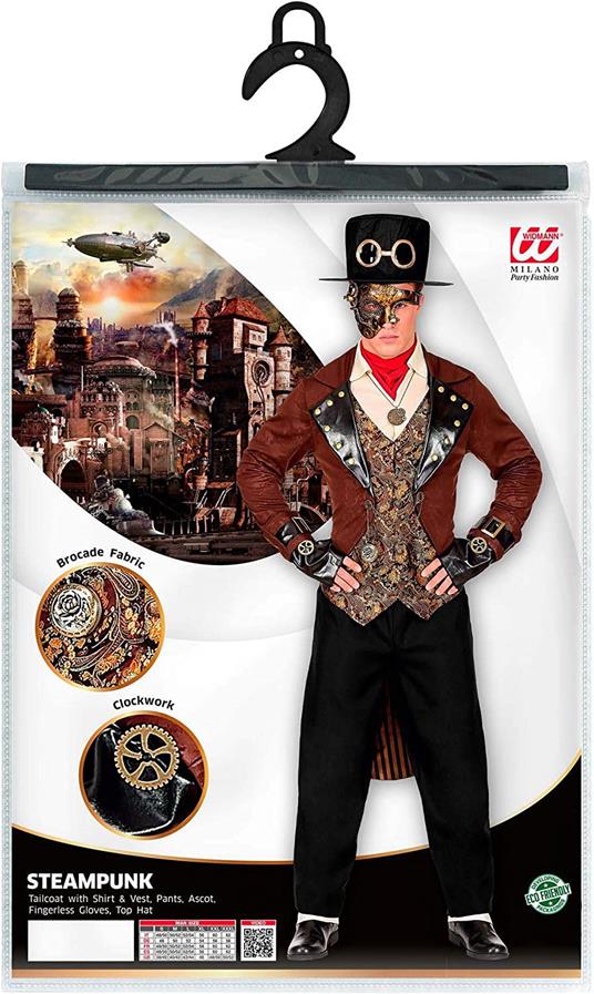 Widmann costume uomo steampunk. Taglia M - Widmann - Idee regalo