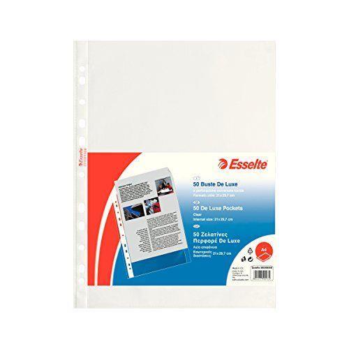 ESSELTE Buste perforate DELUXE PPL lucido f.to A4 395009300 - Esselte -  Cartoleria e scuola