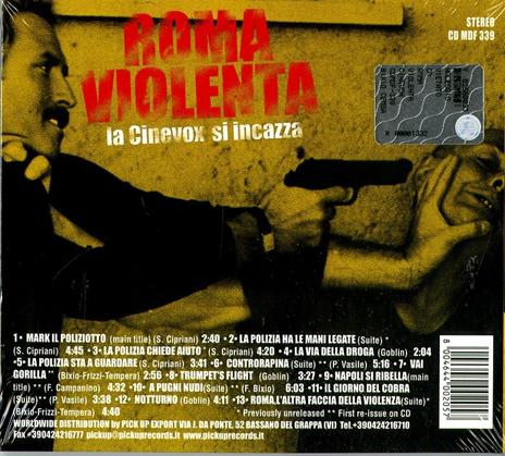 Roma Violenta, La Cinevox Si Incazza (Colonna sonora) - CD Audio - 2