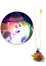 Collana in Gomma C/ Zucca e Luci Batt.Incl. Carnival Toys (8231)