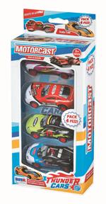 Motorcast - Thunder Cars Retrocarica 4 Pezzi Sc. 1:64