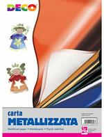 Carta Metallizzata 35x50 Fg.10 Colori Assortiti