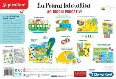 Sapientino - La Penna Interattiva 50 Giochi Educativi - Clementoni -  Sapientino - Elettronici - Giocattoli