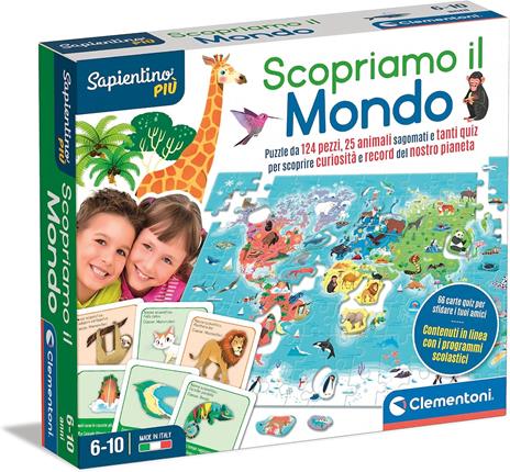 Sapientino Più Classic Educ Games Scopriamo il Mondo - Clementoni - Classic  Educ Games - Geografia - Giocattoli
