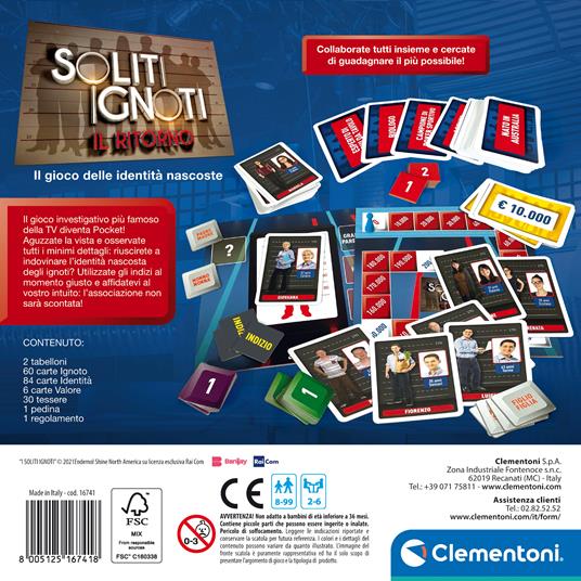 Soliti Ignoti pocket - Clementoni - Giochi di ruolo e strategia -  Giocattoli | laFeltrinelli