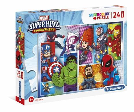 Marvel Super Hero 24 maxi pezzi Supercolor Puzzle