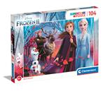 Disney Frozen 2 104 pezzi Supercolor Puzzle