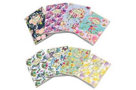 Quaderno Maxi Pigna Nature Flowers, quadretti grandi 5mm 42Ff/Sh - 21 x 29,7 cm - 2