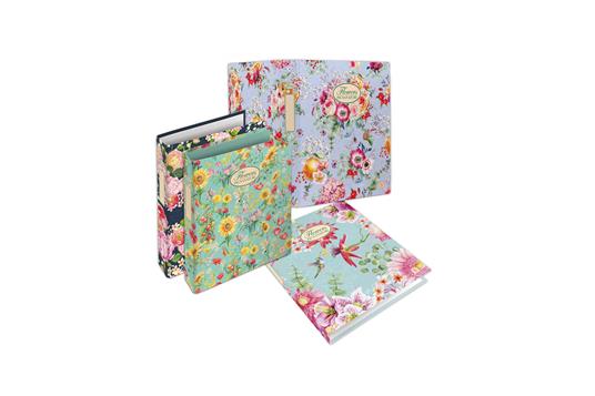 Cartella ad anelli A4 Pigna Nature Flowers 4 anelli - 27 x 32 cm - 2