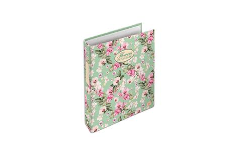 Cartella ad anelli A4 Pigna Nature Flowers 4 anelli - 27 x 32 cm - 5