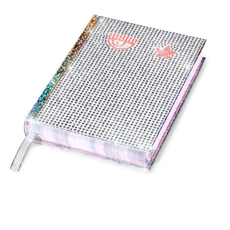 Diario 16 mesi, Chiara Ferragni, 2023-2024, argento con strass - 13,2 x 18,3 cm - 3