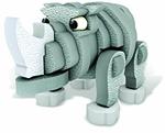 Mad Mat Zoo Series: Rinoceronte Kit Piccolo (Puzzle 3D)