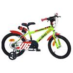 Bici per Bambini 4-7 Anni Bicicletta 16 Pollici 416 Giallo Fluo