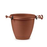 Veca Vaso Pensile Flow D.30 Cm Terracotta