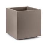 Veca Vaso Fioriera Cubo Matheria 50Cm Avana