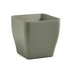 Veca Vaso Quadrato Indoor Living Matt 15Cm Terra Laguna